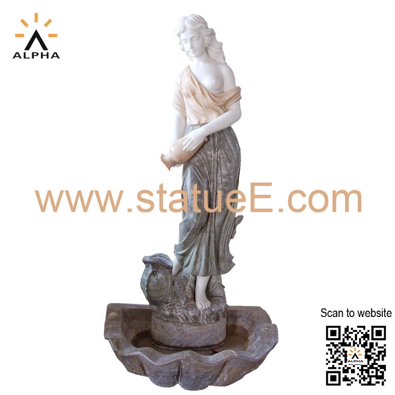 outdoor water fountain statues